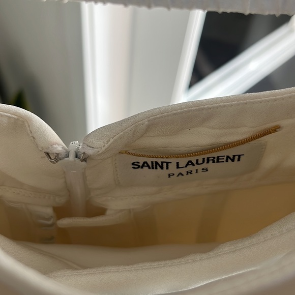 Never worn Saint Laurent FW22 strapless silk-wool cutout dress with boned bodice - Picture 4 of 7